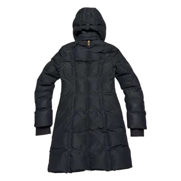 MACKAGE Luxury DOWN FILL Black Winter Puffer Parka Long Coat Jacket Womens XS - Picture 2 of 12